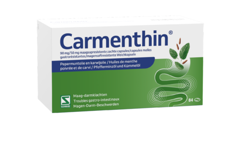 Verpakking van Carmenthin 84 capsules