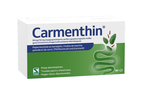 Verpakking van Carmenthin 84 capsules